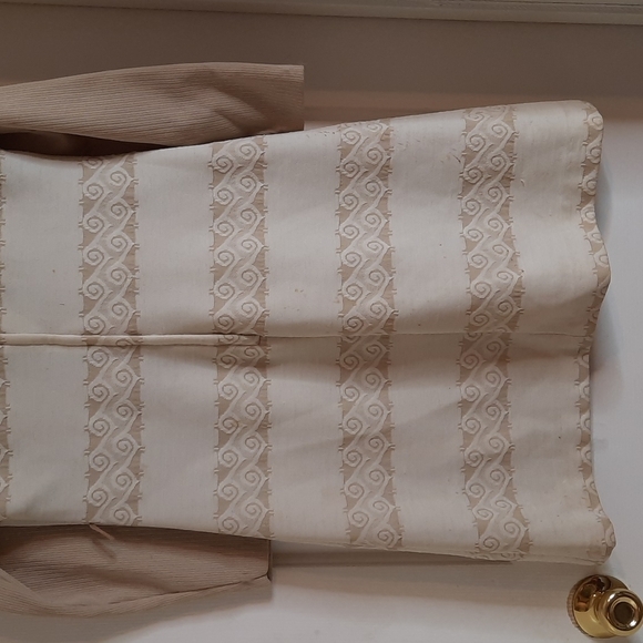 Cream Vintage 1960's 1970's  dress with under shirt to match sm/med - Picture 8 of 9